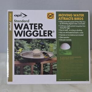 API Standard 4WW Water Wiggler Bird Bath Agitator Moving Attracts Birds NIB